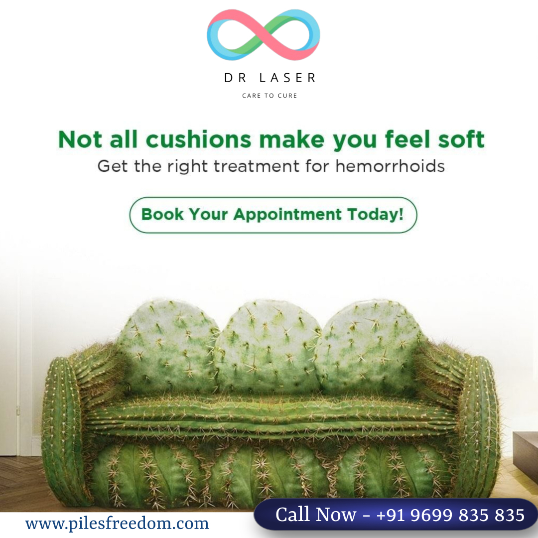Not all cushions make you feel soft Get the right treatment for hemorrhoids Book Your Appointment Today!