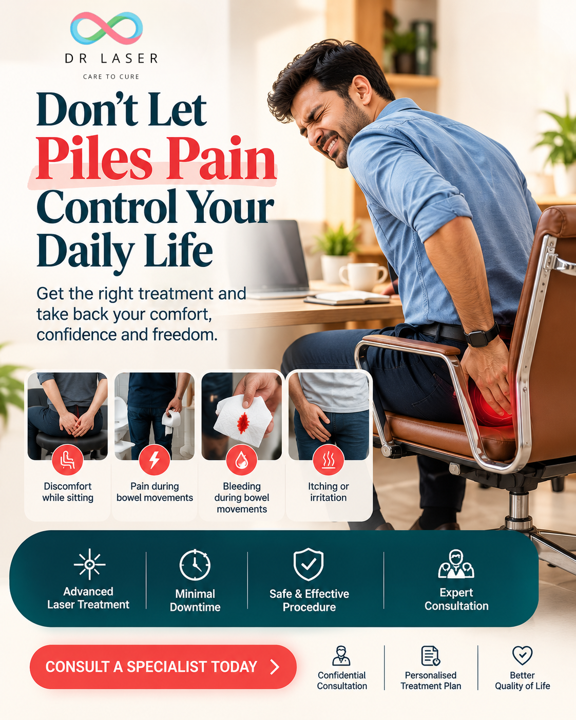 Don’t Let Piles Pain Control Your Daily Life